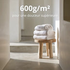Lot 2 serviettes invité luxe (70×40 cm)