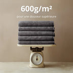 Lot 2 serviettes de bain luxe (150×70 cm)