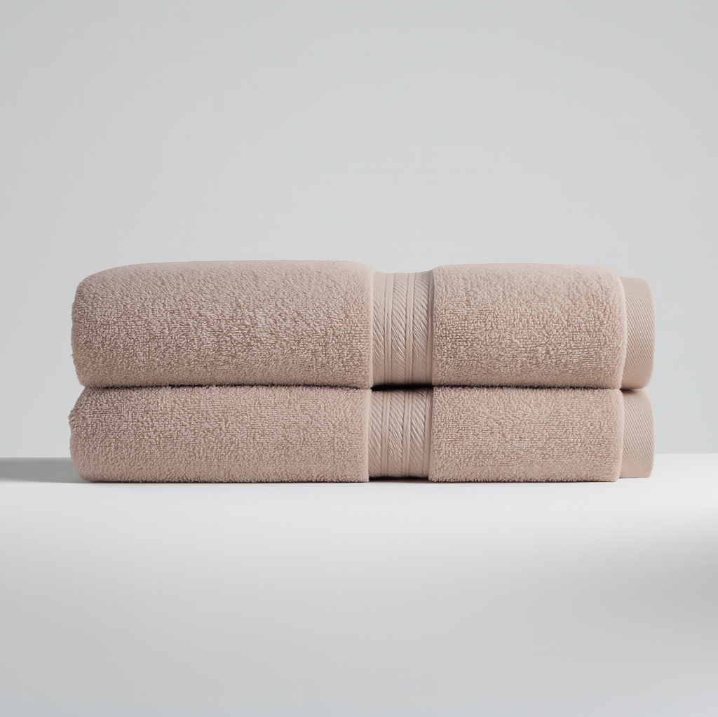 Lot 2 serviettes de bain luxe (150×70 cm)