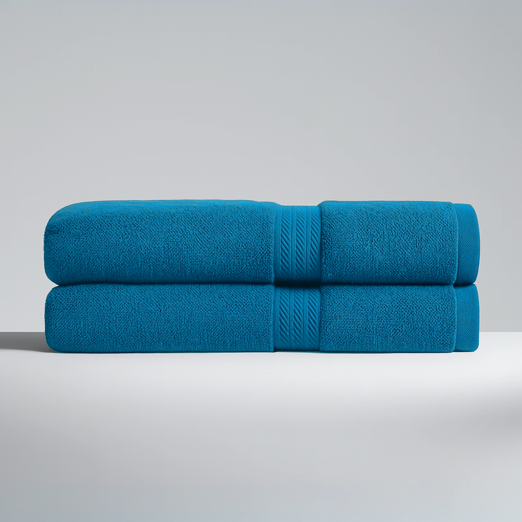 Lot 2 serviettes de bain luxe (150×70 cm)