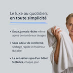 Lot 2 serviettes invité luxe (70×40 cm)