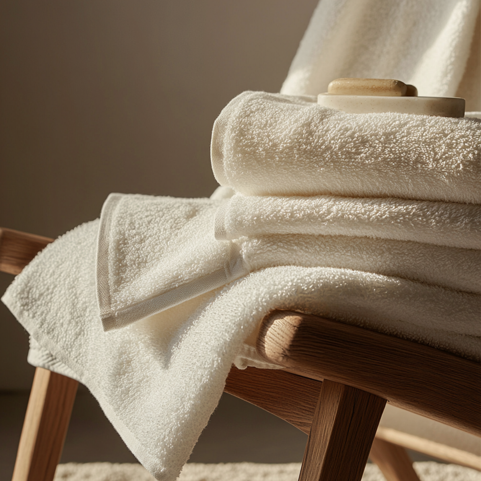 Lot 2 serviettes de bain luxe (150×70 cm)